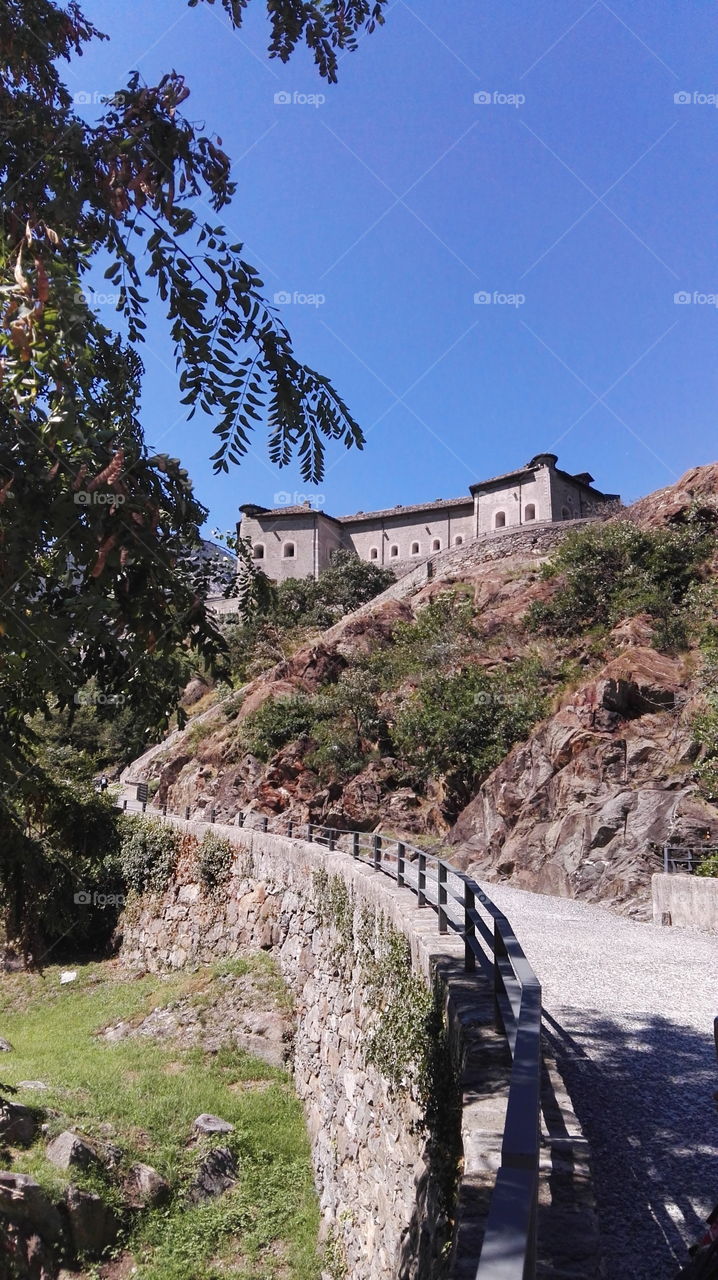 Scorcio del Forte di Bard (Aosta)