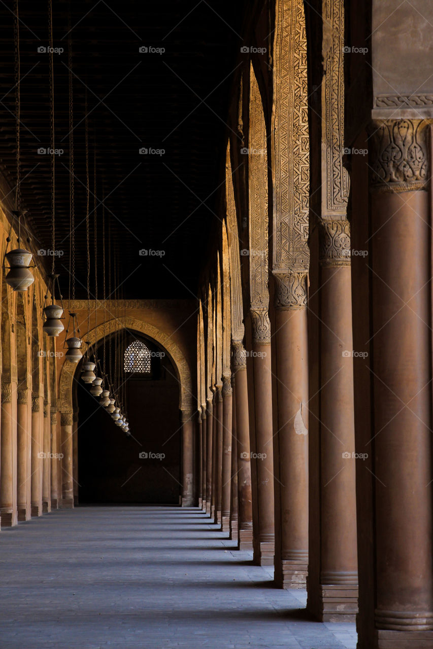 Columns of a mosque