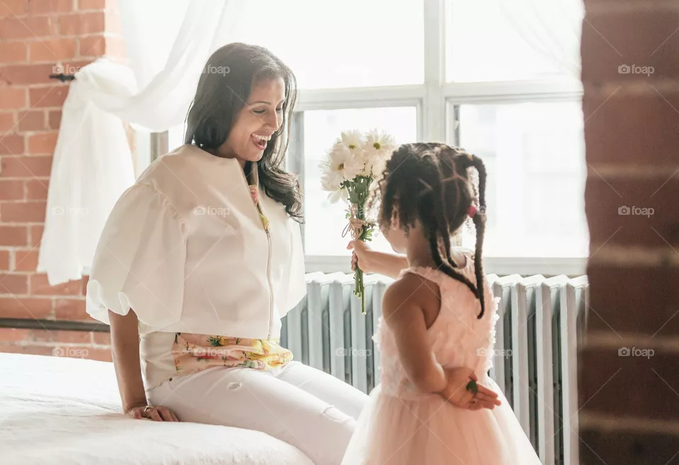 Daughters love towards his mom