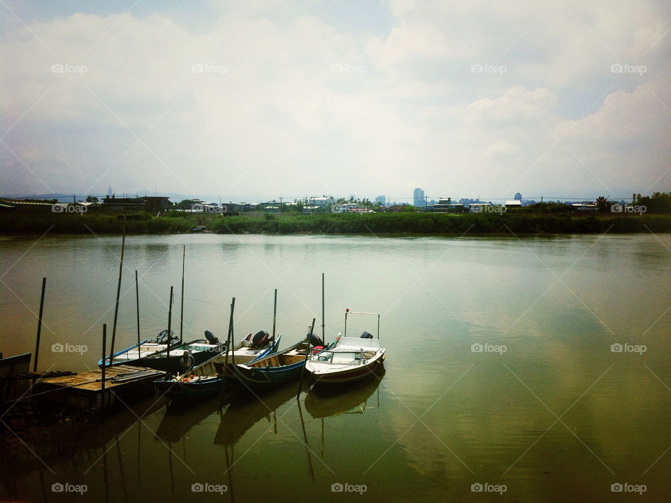 boats river fishing taipei by jamiewang