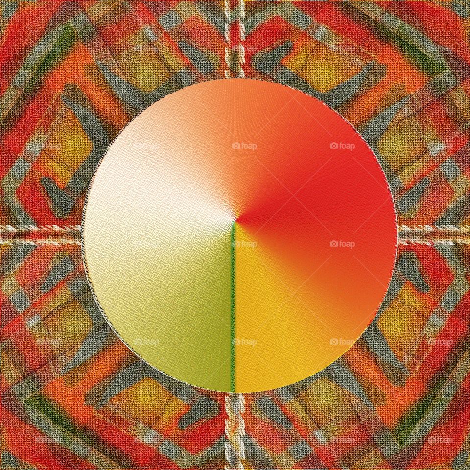 Abstract art in shades of orange