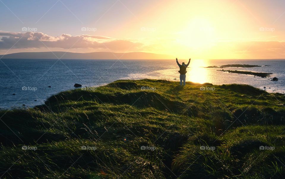 Sunset at Cloosh in Galway, Ireland