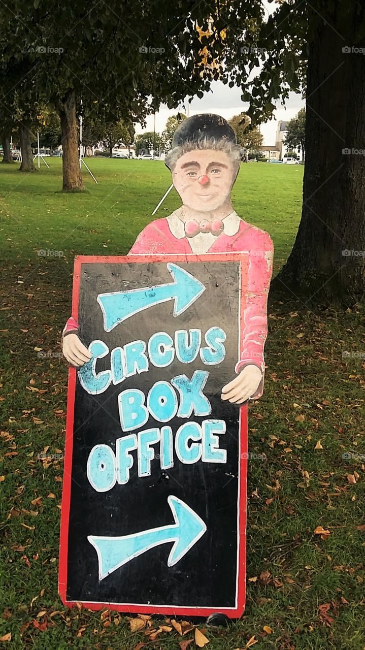 The Circus information Sign