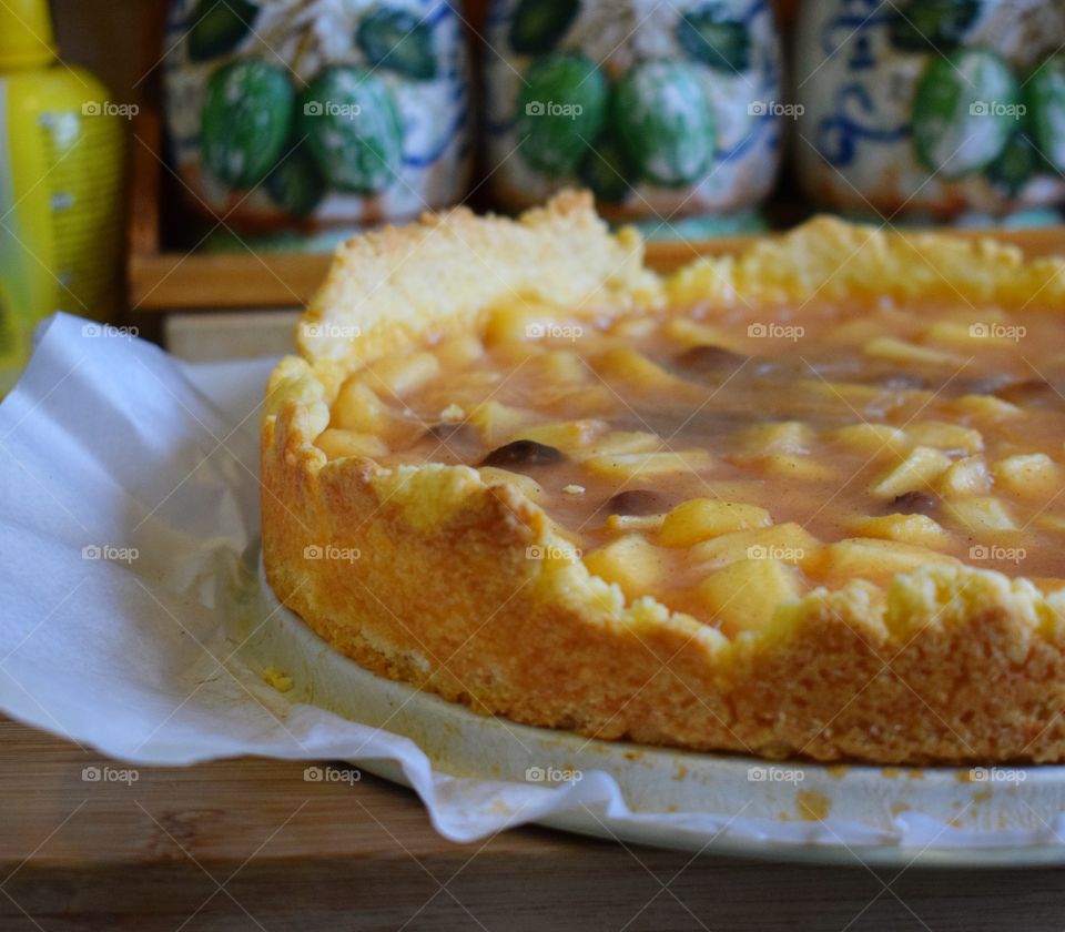 Apple pie in the making