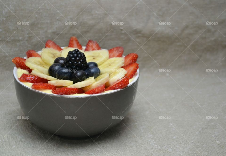 Fruit salad in bowl