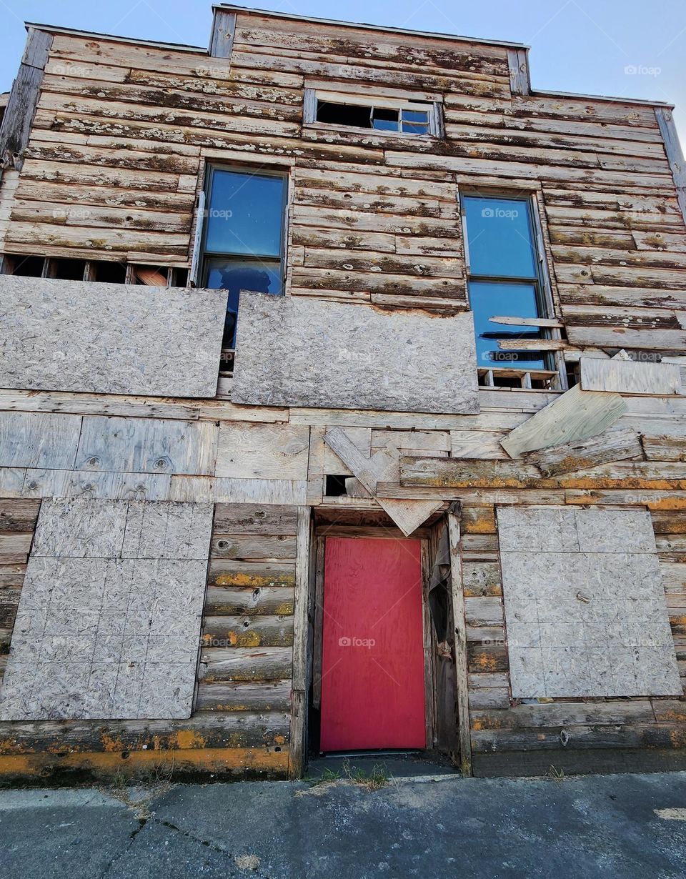 Years of weather and improvised repairs have rendered this building fit only for destruction