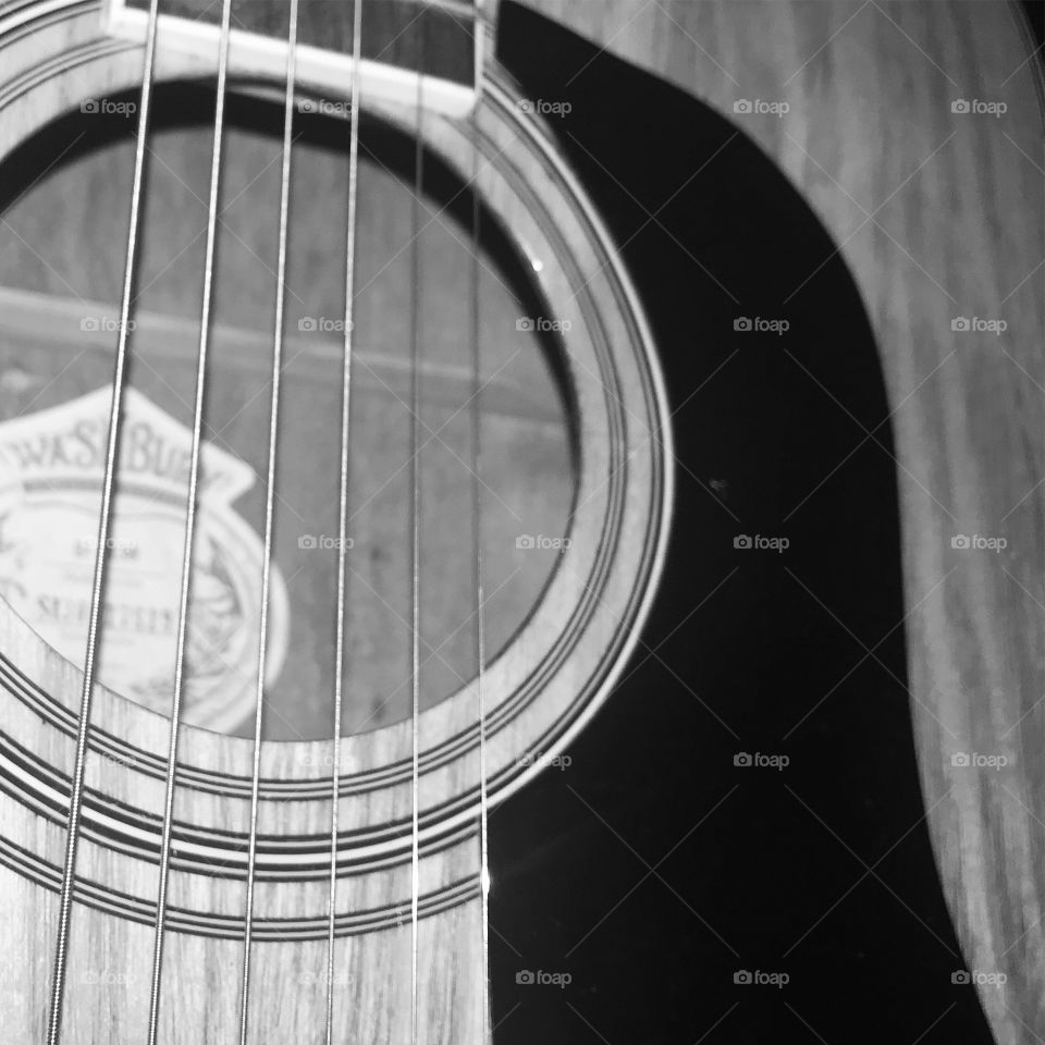 Music is life. Beautiful shot of my acoustic guitar.