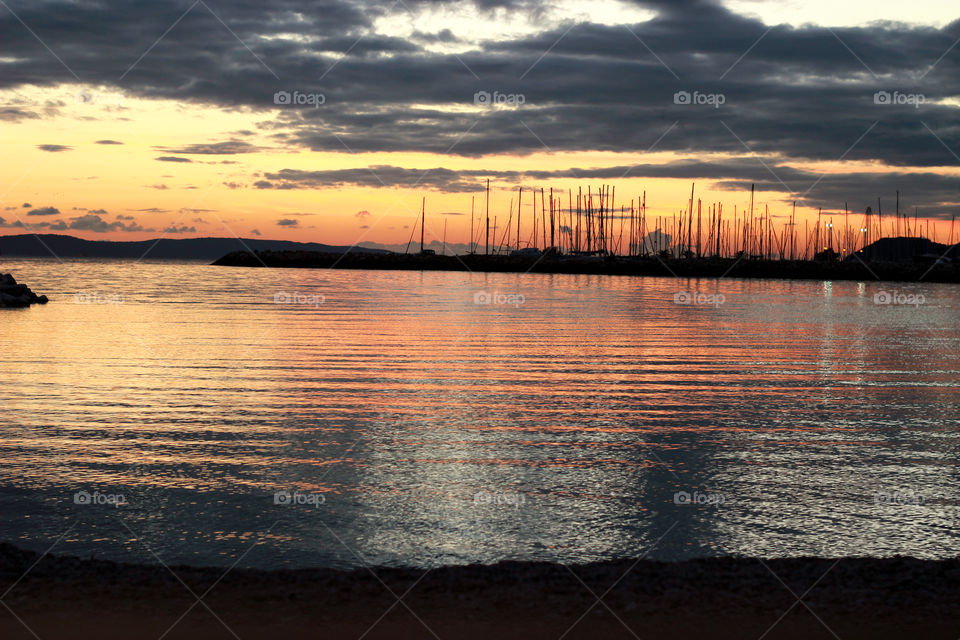 Sunset on the beach