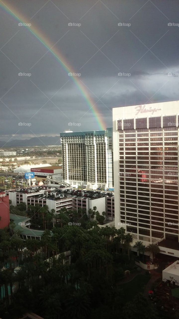 Rainbow over Las vegas