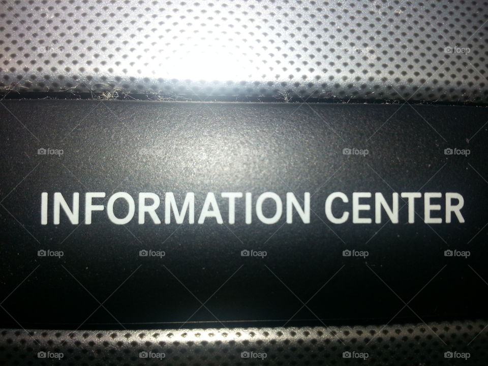 information center. sign on my dashboard