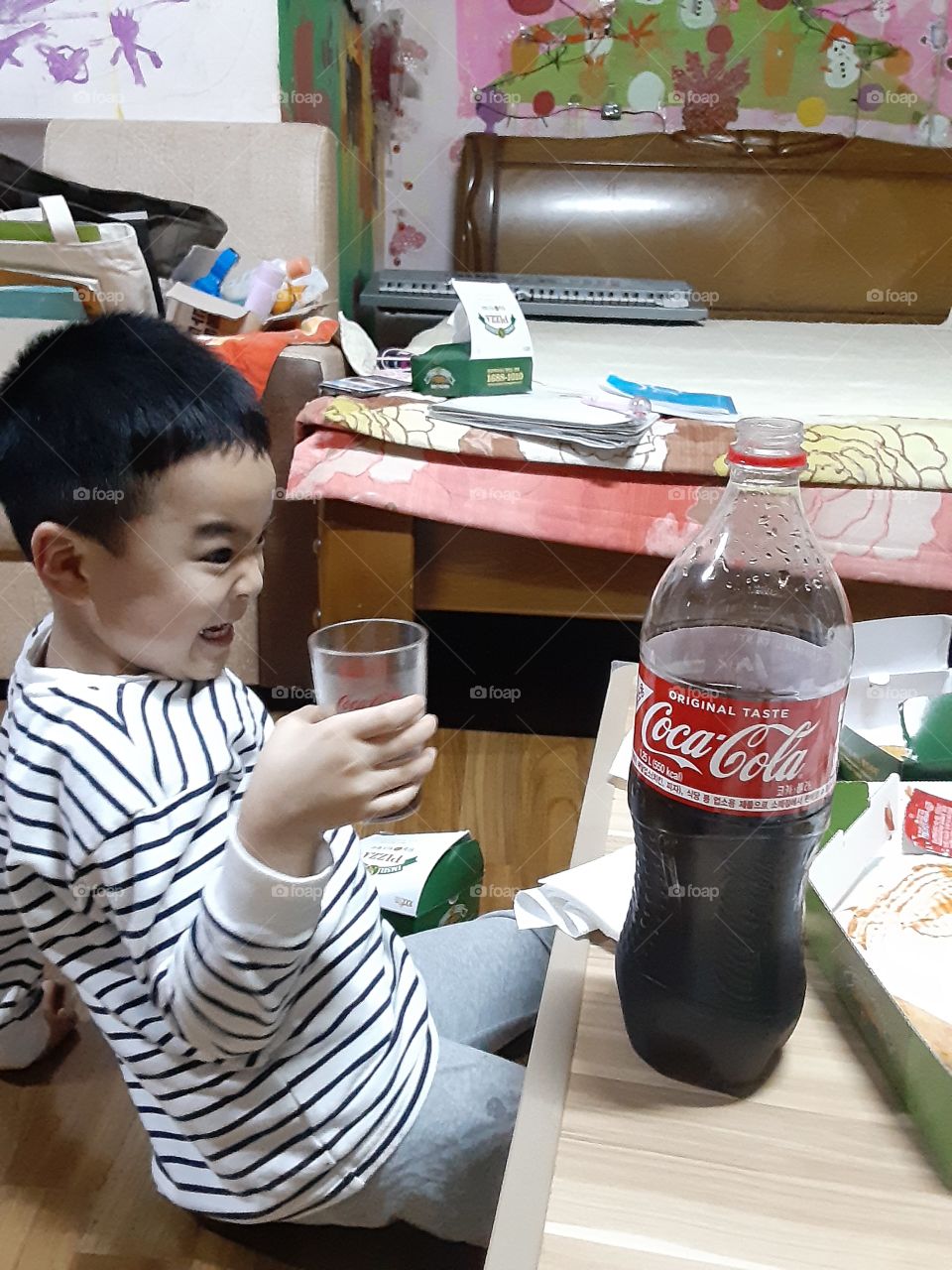 being naughty with coca cola