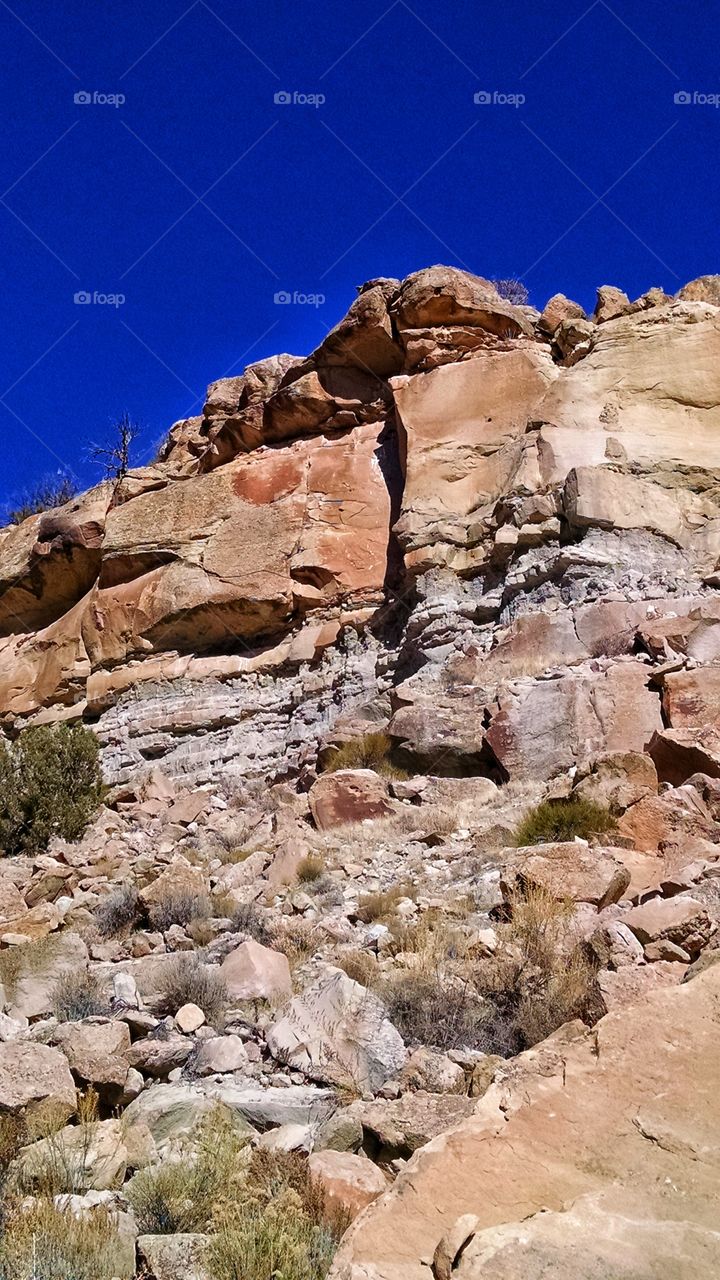 The colorful high arid landscape of far west Colorado