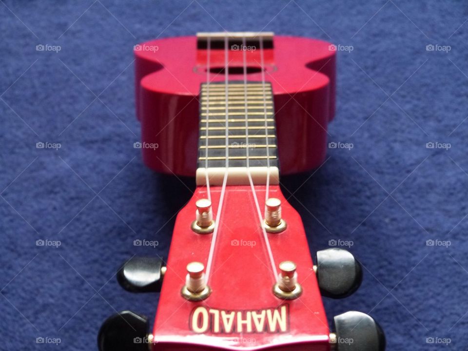 Red ukulele