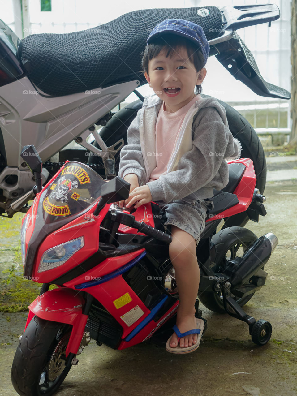 riding motorcycle with fun and be safe