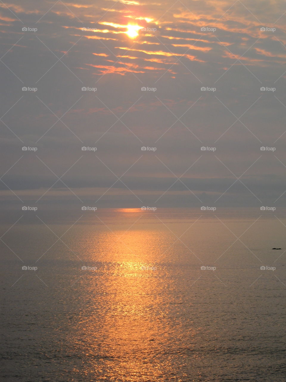 Stunning Sunset on the Ocean "Orange Paradise"