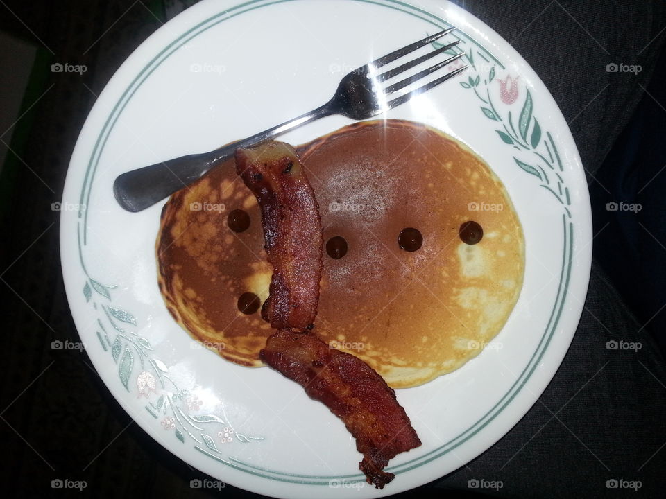 Pancake snowman