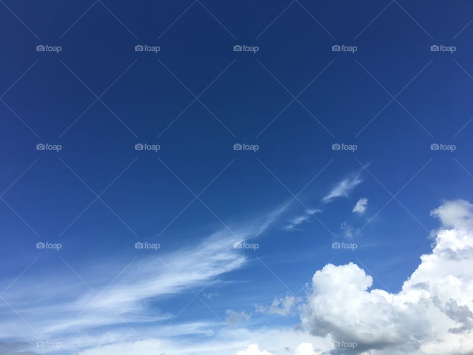 Blue sky with cloud