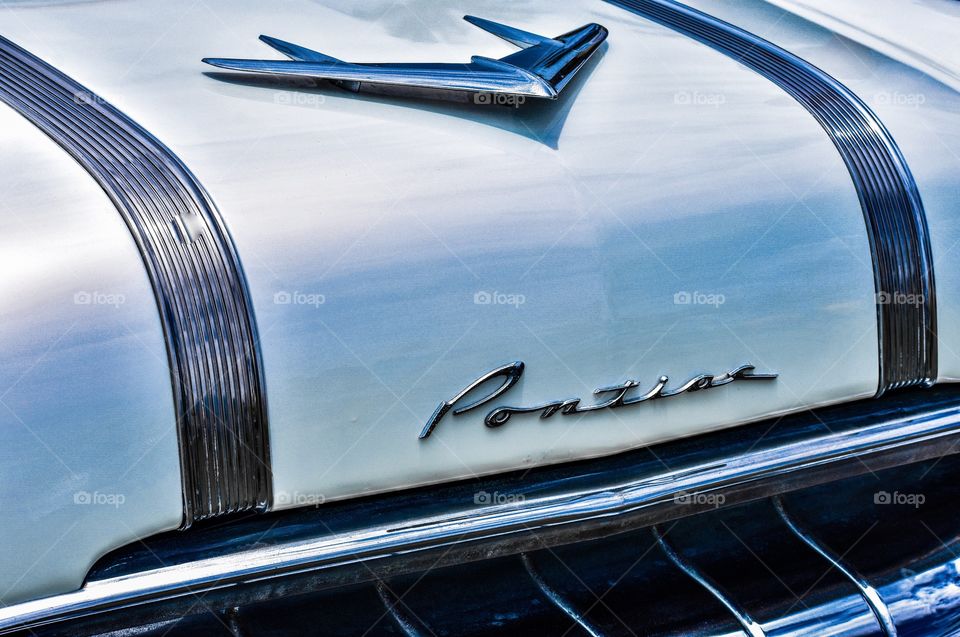 Classic Pontiac emblem and hood ornaments