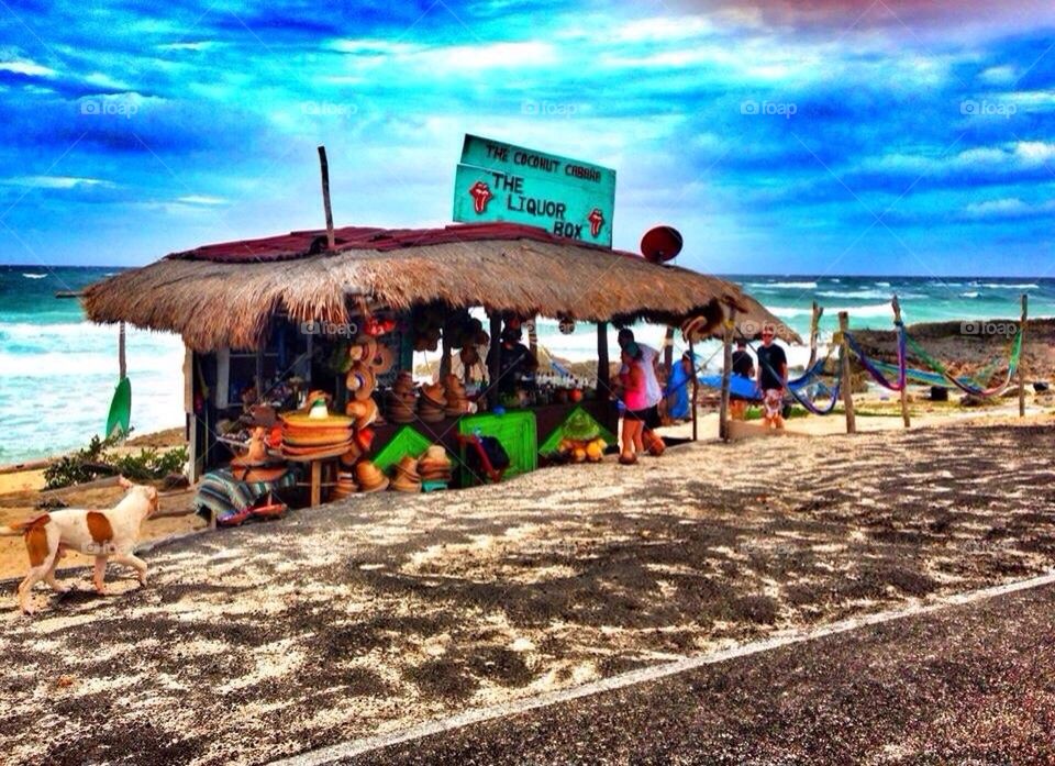 beach ocean bar mexico by mariahcharisse1