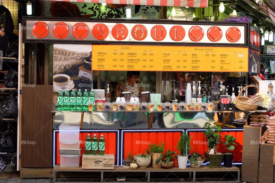 Seoul food kiosk
