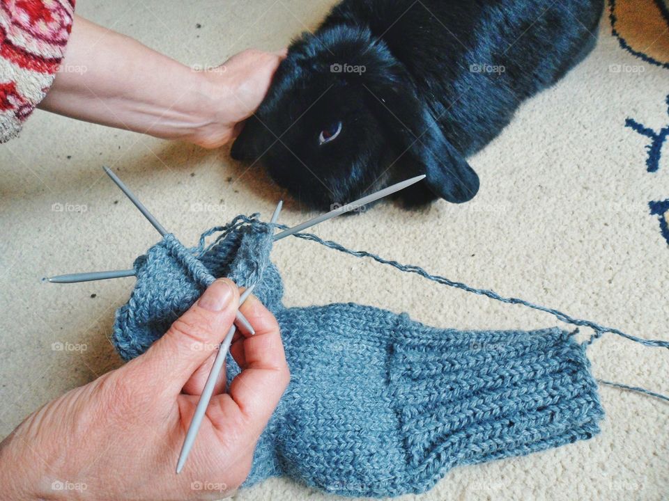 knitting winter socks