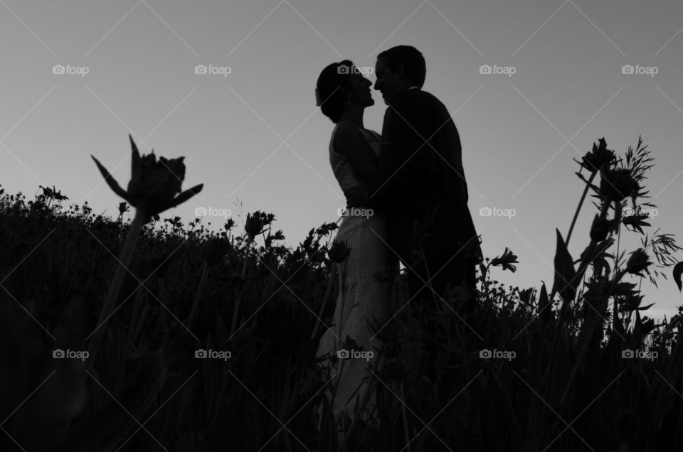 Romantic mountain wedding