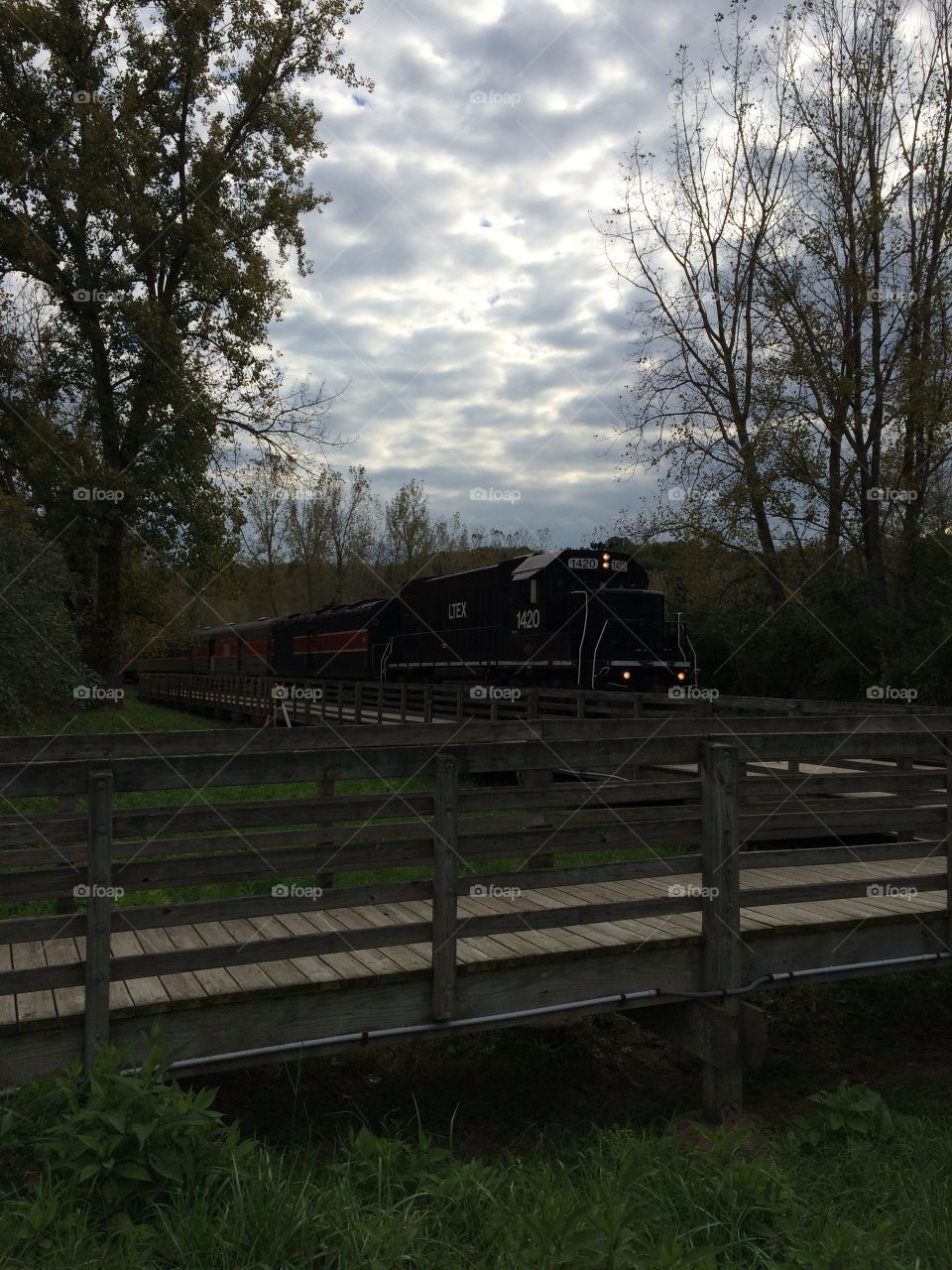 Here comes the train