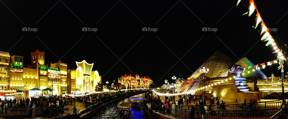 Night view Global Village