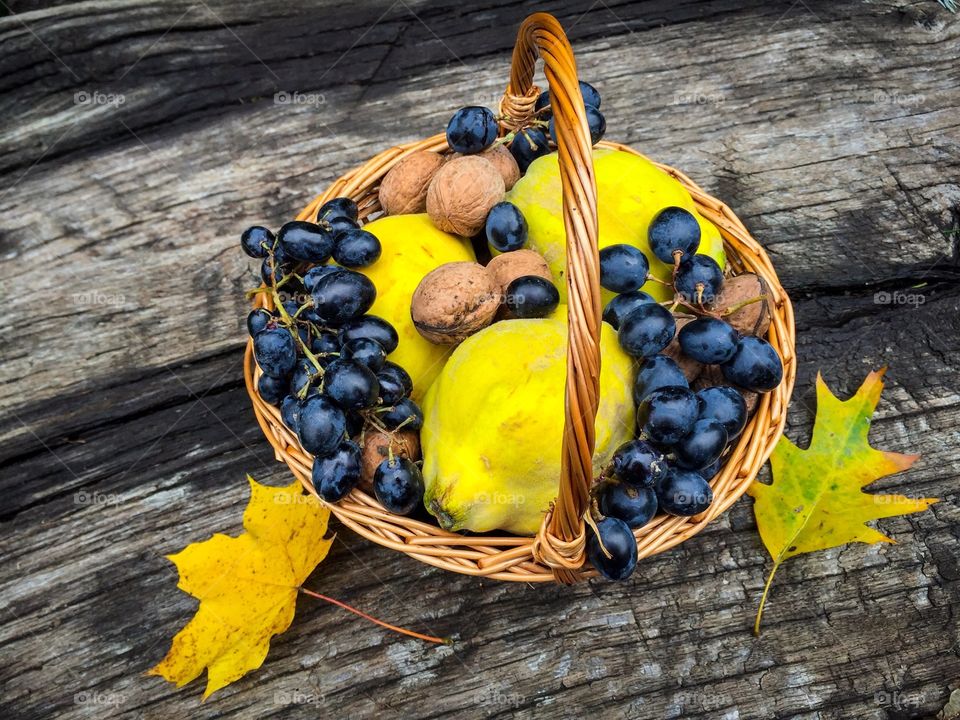 Autumn fruits