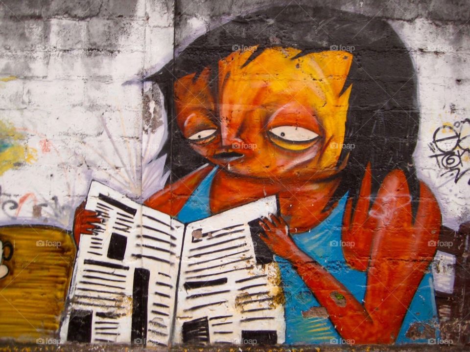 Street graffiti - Banos, Eduador 