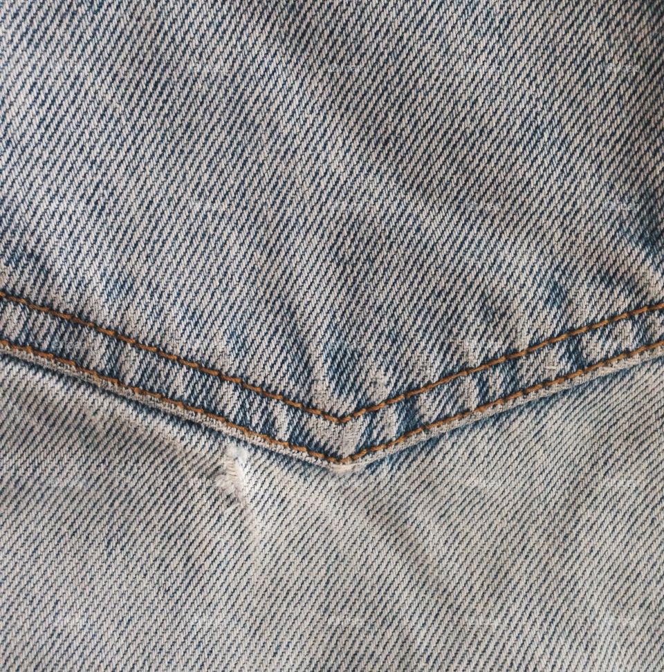 Close-up of jeans material
