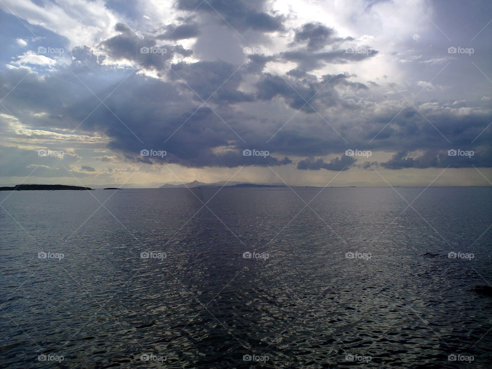 sky summer clouds sea by pescaito