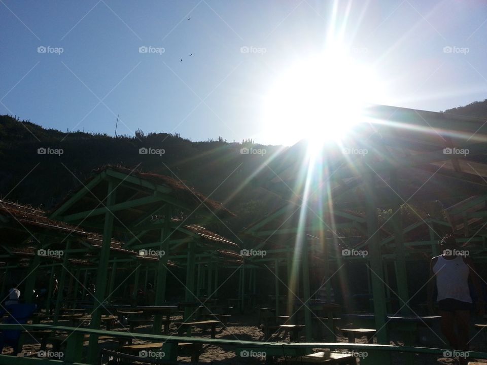 Beach resort at brazil