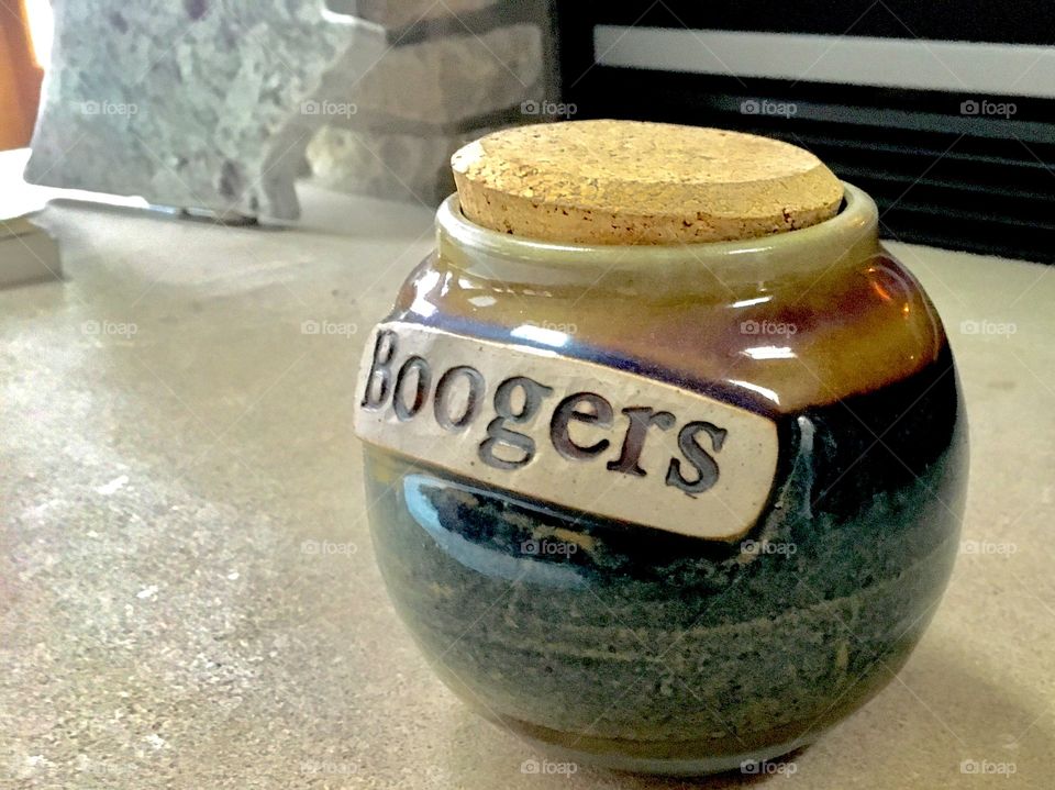Booger jar