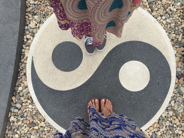 Best friend Yin & Yang. One Bestfriend was Yin and the other was Yang, and together they were perfectly balanced. 
