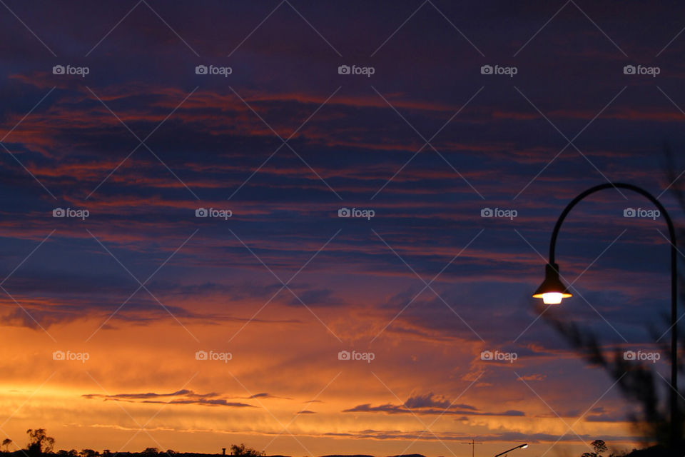 sky sunset night colours by splicanka