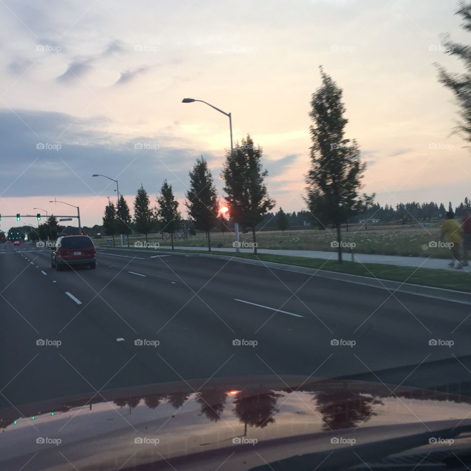 Driving home