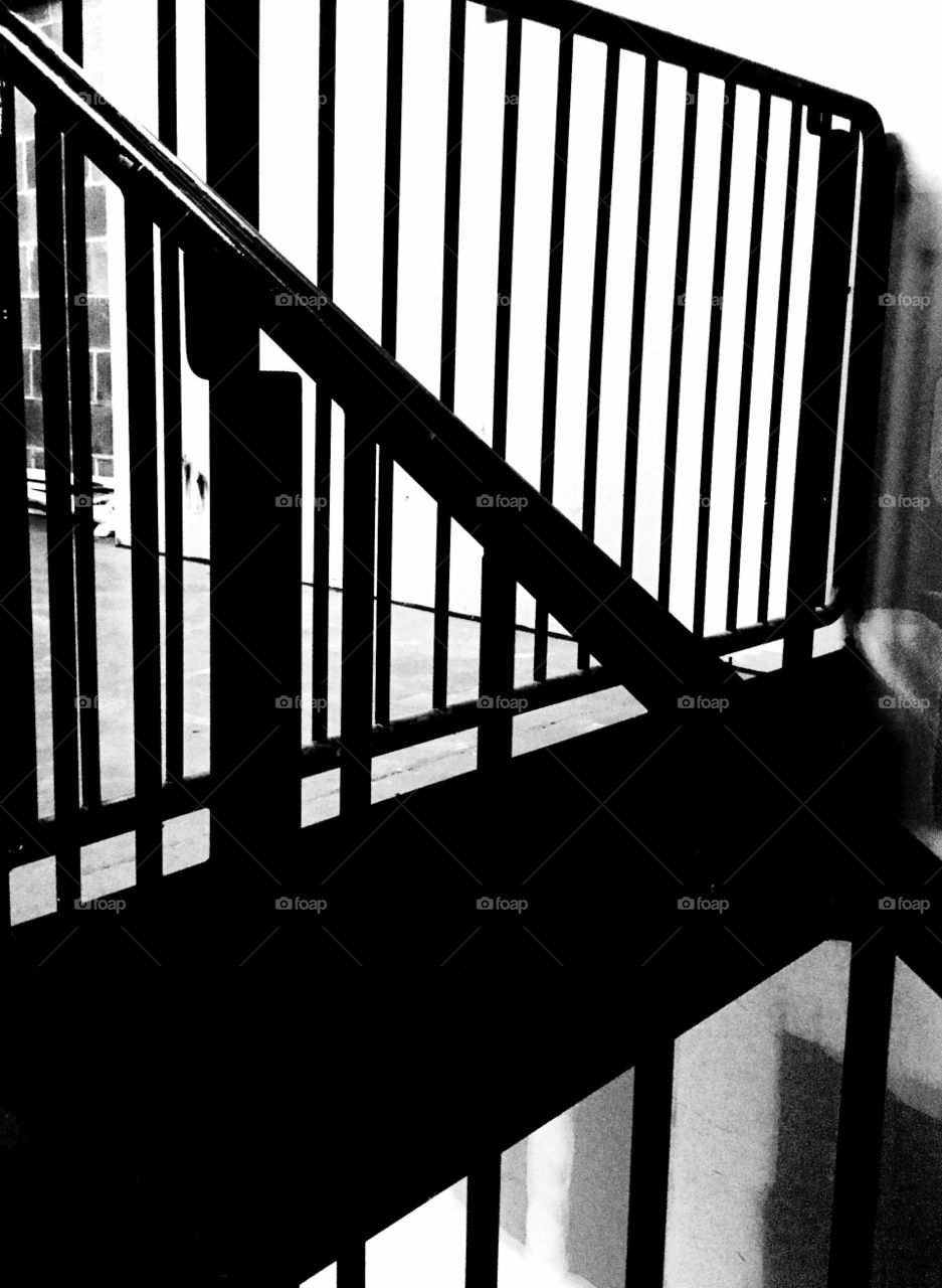 Black and White Railing