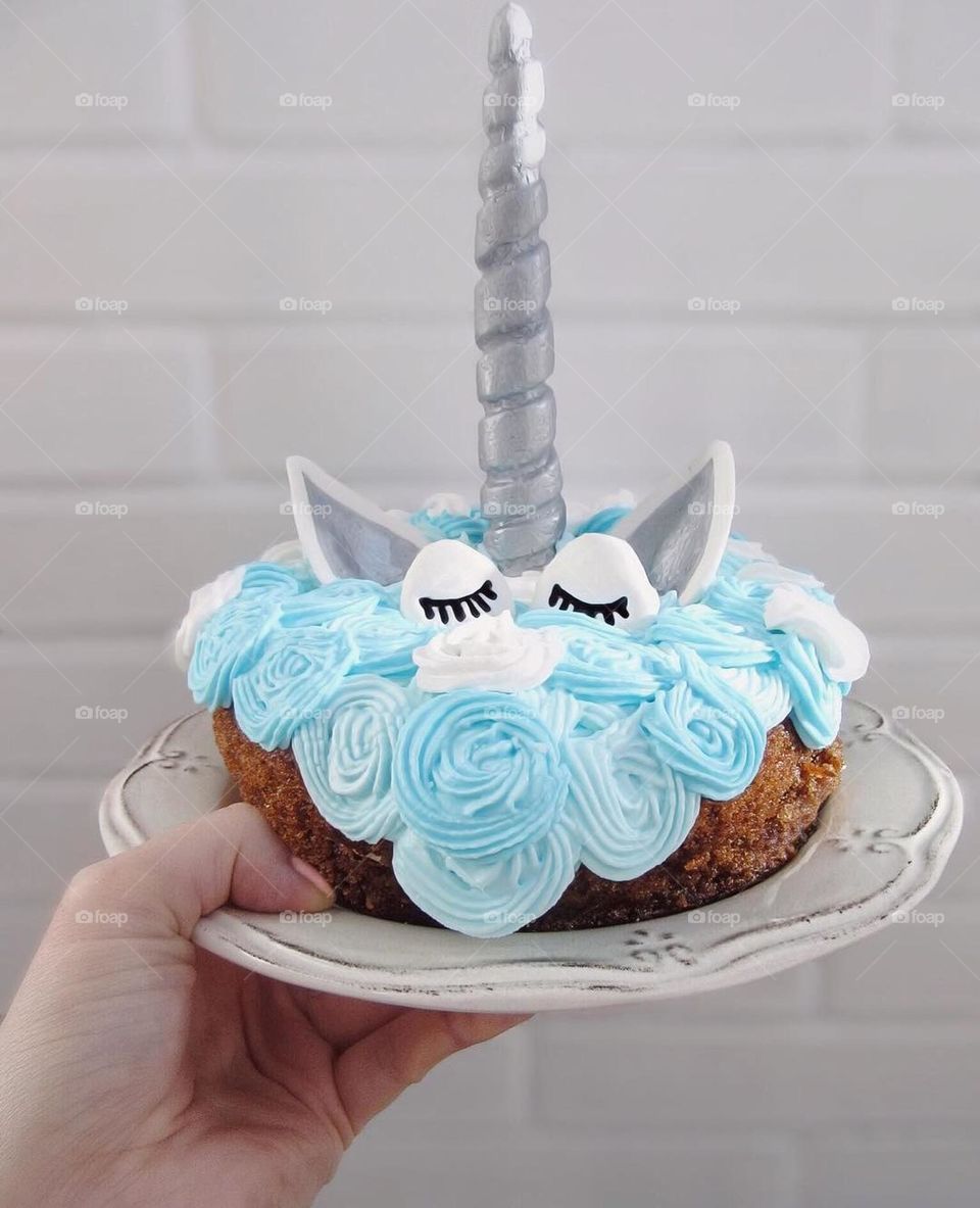 pastel color, baby blue, delicious cake, birthday friend