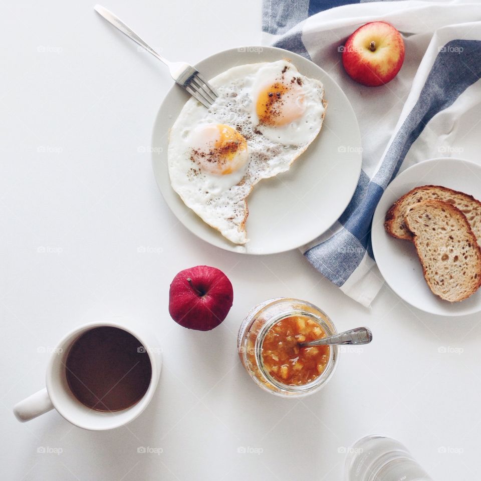 Close-up of a breakfast