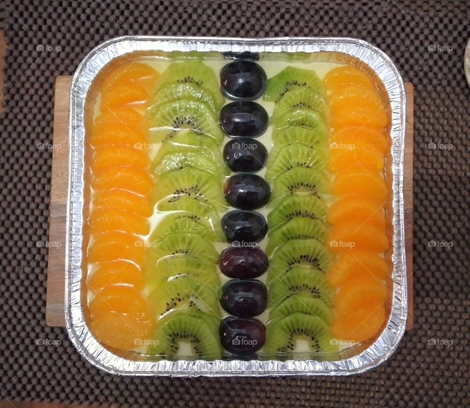 fresh fruit pudding