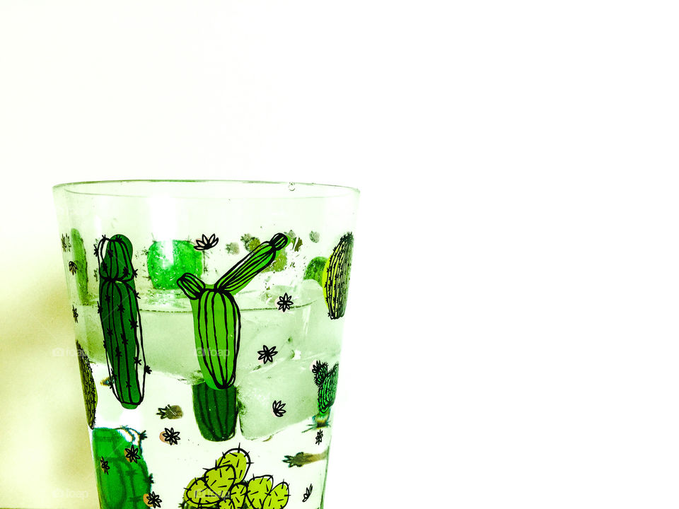 Refreshing cactus cup beverage 