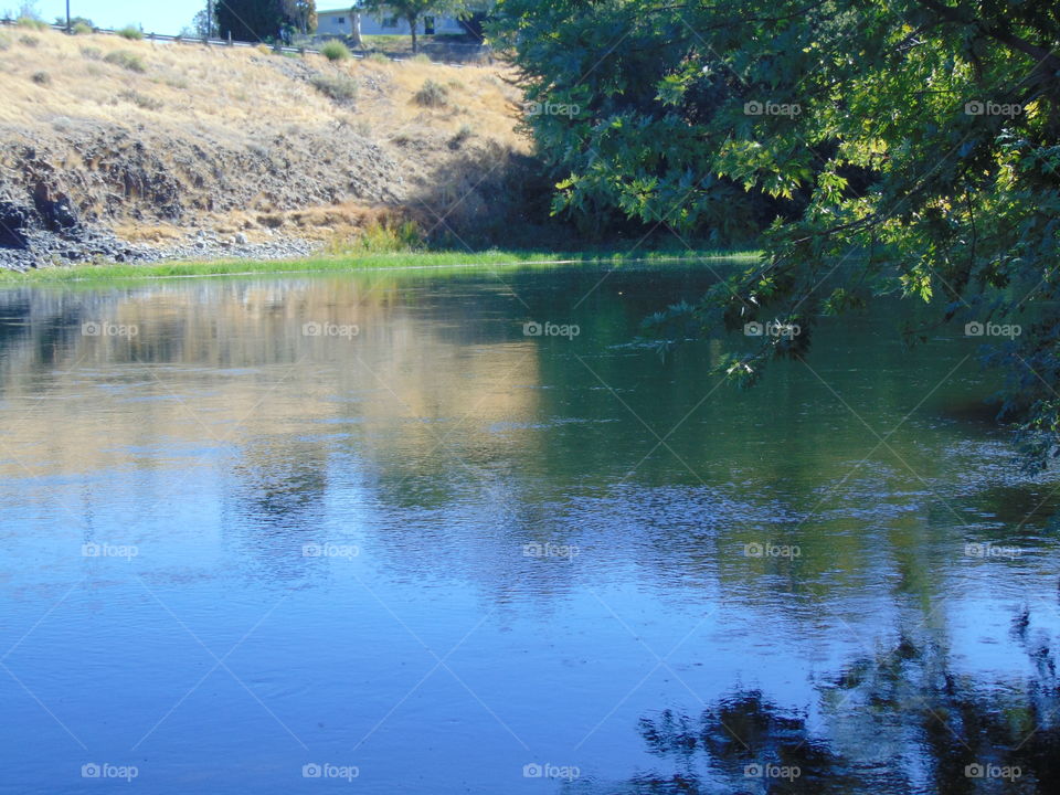 reflection on the water