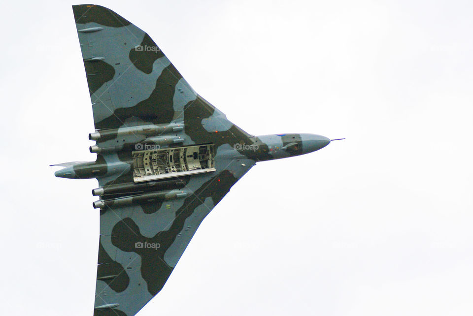 Vulcan Bomber with Bomb Bays open