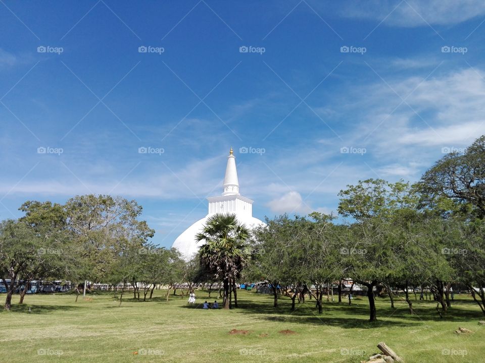 Stupa view from far