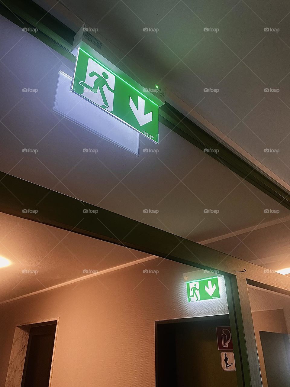 Exit sign