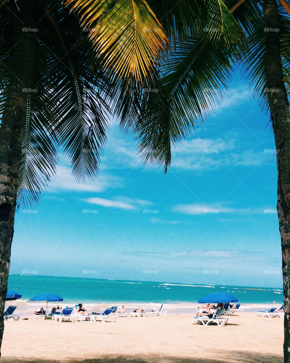 Paradise. Beach in San Juan Puerto Rico