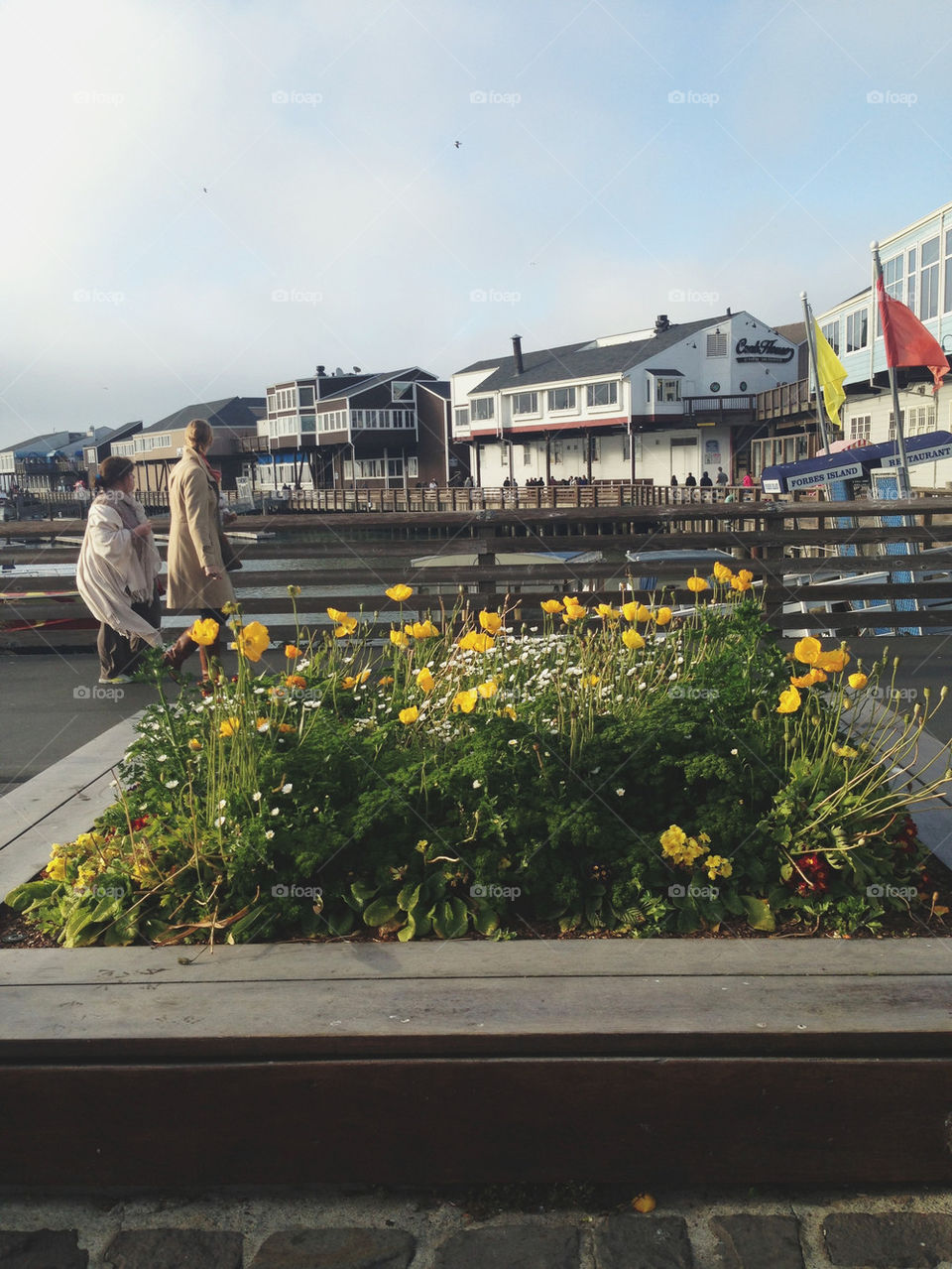 TOURISTS AT FISHERMAN'S WHARF