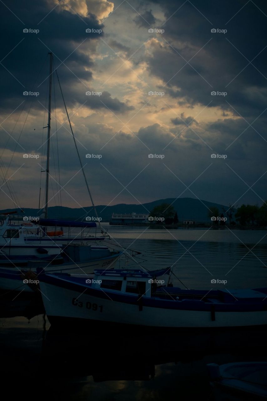 clouds at sunset 