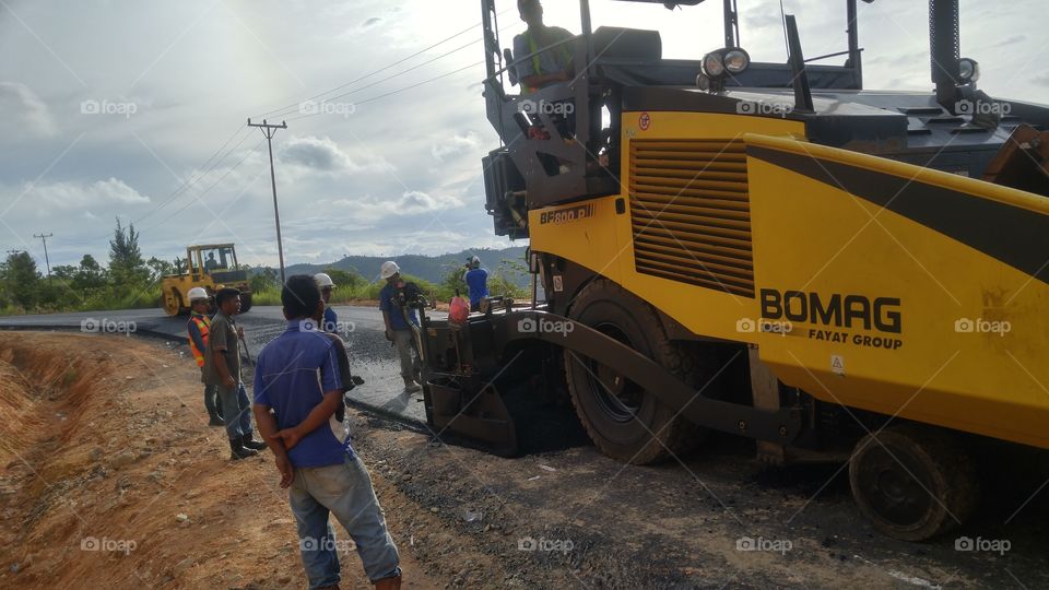 working, bomag
